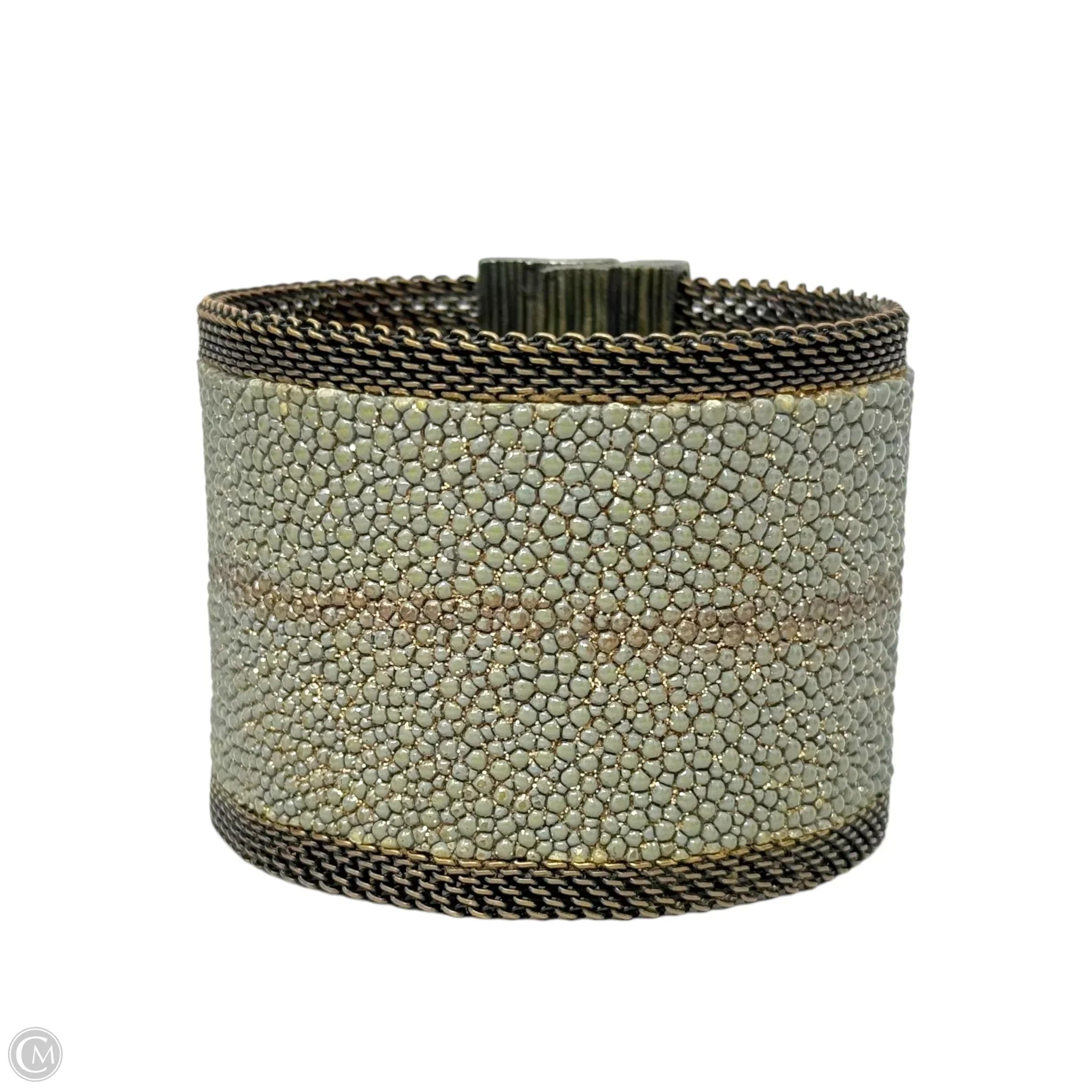 Women's family bangles-Hand Painted Stingray Cuff Bracelet By Cynthia Desser