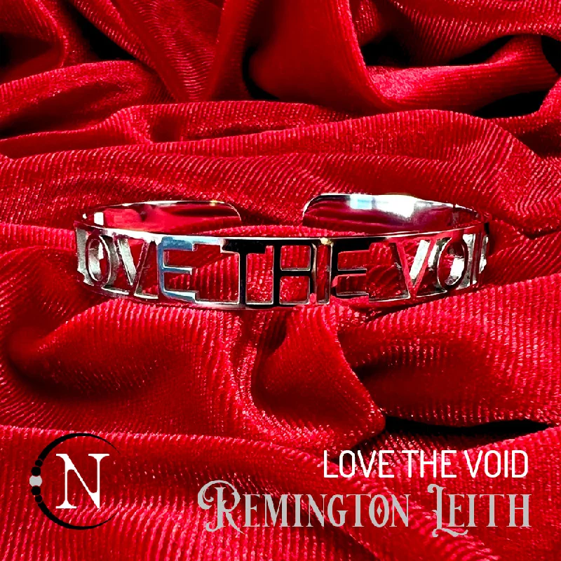 Women's astrology bangles-Lyric Cuff Bracelet ~ Love The Void by Remington Leith