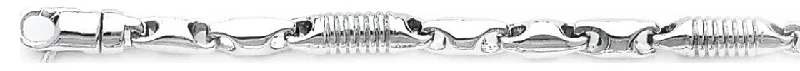 Women's platinum bangles-4.4mm Focal Link Bracelet