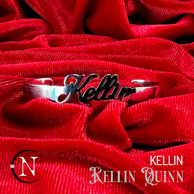 Women's sustainable bangles-Kellin Artist Name Bracelet by Kellin Quinn