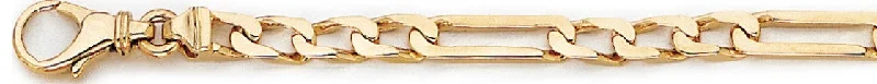 Trendy women's bangles-4.9mm Elogated Figaro Link Bracelet