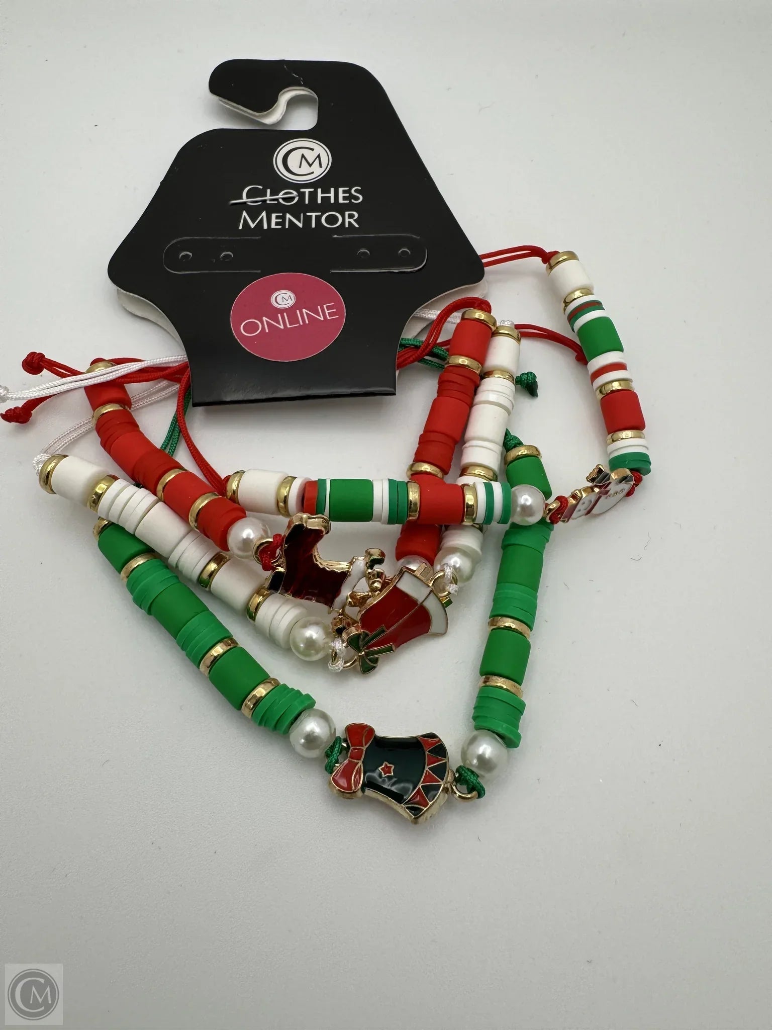 Women's Christmas bangles-Bracelet Beaded By Clothes Mentor